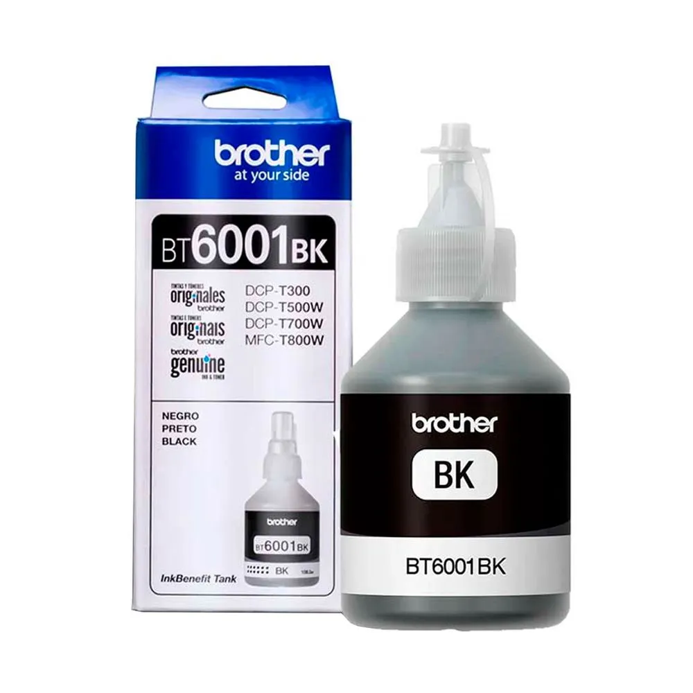 TINTA ORIGINAL BROTHER BT6001 BK NEGRO